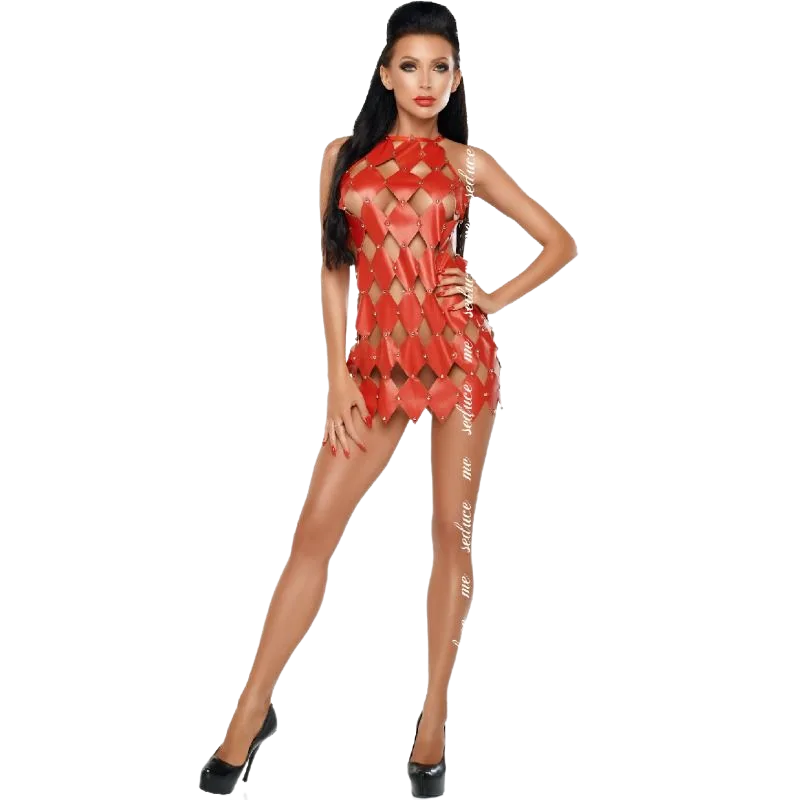 Me-Seduce - Gwen Open Back Dress, Färg: Röd, Storlek: L/XL