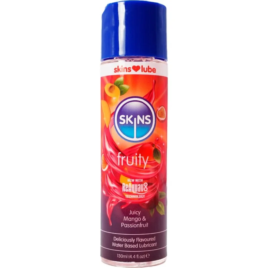 Skins Fruity Water-Based Flavoured Lubricant – Mango & Passion Fruit 130ml