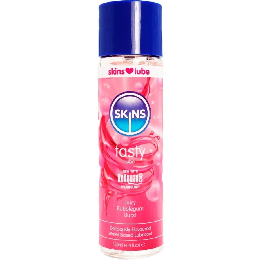 Skins Tasty Water-Based Flavoured Lubricant – Bubblegum 130ml