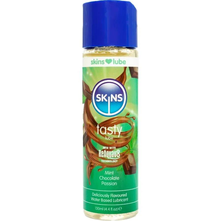 Skins Tasty Water-Based Flavoured Lubricant – Mint & Chocolate 130ml