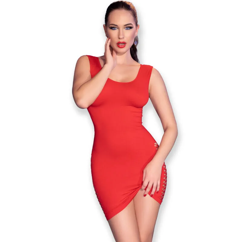 Chilirose CR 4622 Bodycon Miniklänning – Röd | Storlek S/M