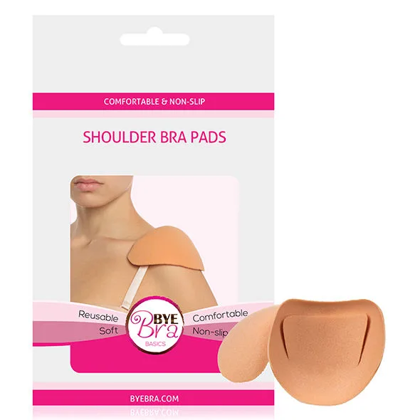 Bye-Bra Shoulder Protectors & Bra Strap Cushions – Beige (Reusable, Non-Slip Comfort Pads)