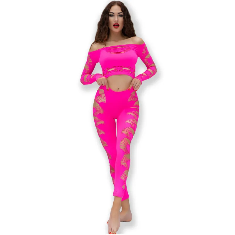 Chilirose CR 4632 Lingerie Set – Top & Briefs in Fuchsia | Sizes S–L