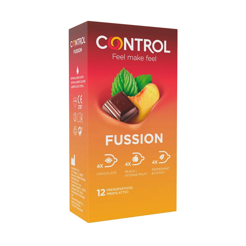 Control Fussion Doftande Kondomer – Blandade Aromer (12 st)