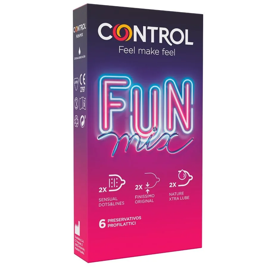 Control Feel Fun Mix Variety Kondompaket – 6 enheter