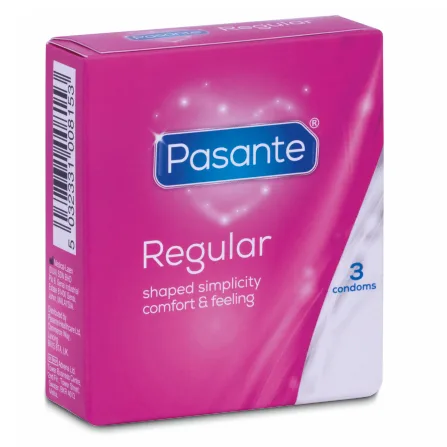 Pasante Regular Condoms – Natural Fit & Feel – Pack of 3