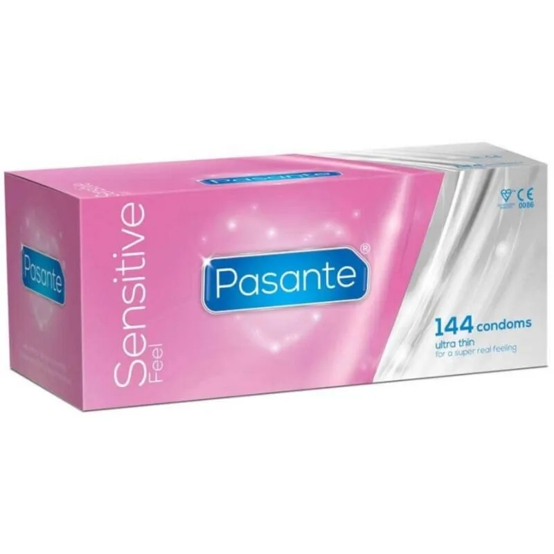 Pasante Sensitive Ultrafine Condoms – Bulk Pack of 144