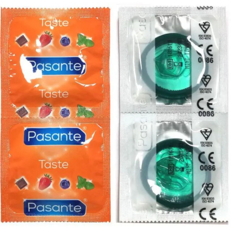 Pasante Mint Flavoured Condoms – Bulk Bag of 144 Units