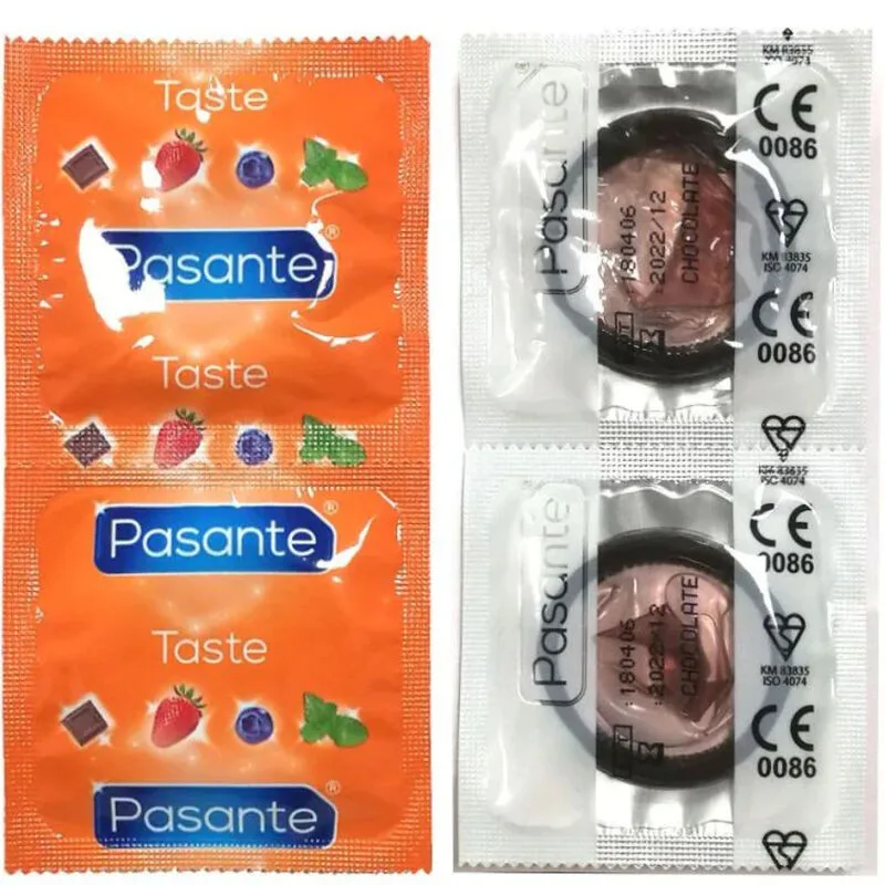 Pasante Chocolate Temptation Flavoured Condoms – Bulk Bag of 144 Units
