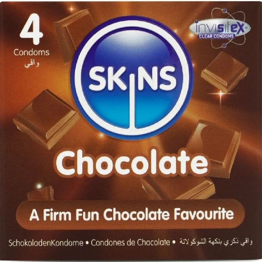 Skins Chocolate Flavoured Premium Condoms – Pack of 4