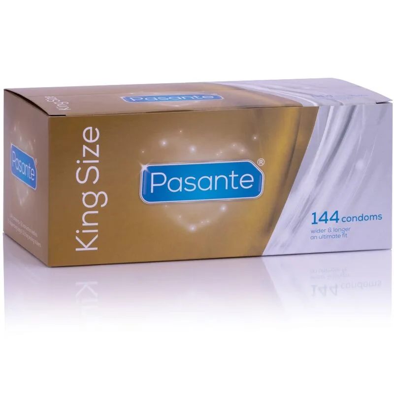 Pasante King Size Condoms – Bulk Box of 144 Units