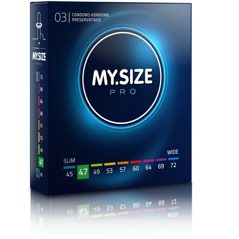 My Size Pro Condoms 47 mm – Precision-Fit Protection (3-Pack)