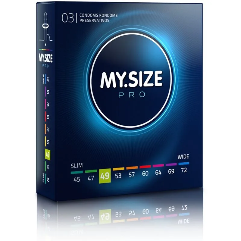 My Size Pro Condoms 49mm – Precision-Fit Protection (3 Pack)