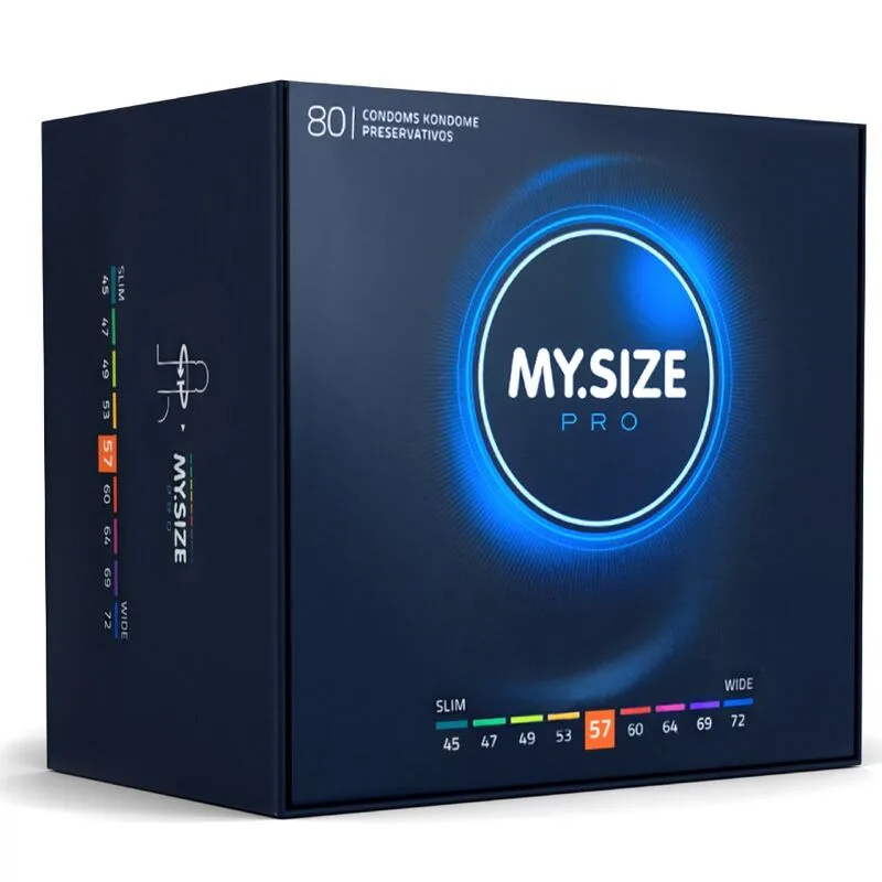 My Size Pro Condoms 57mm – Bulk Pack of 80 Units