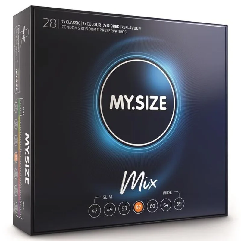 My Size - Mix Condoms 57mm | Variety Pack of 28 Units