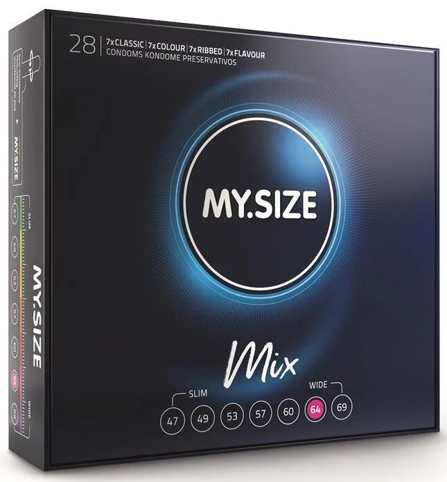 My Size - Mix Condoms 64mm | Variety Pack of 28 Units