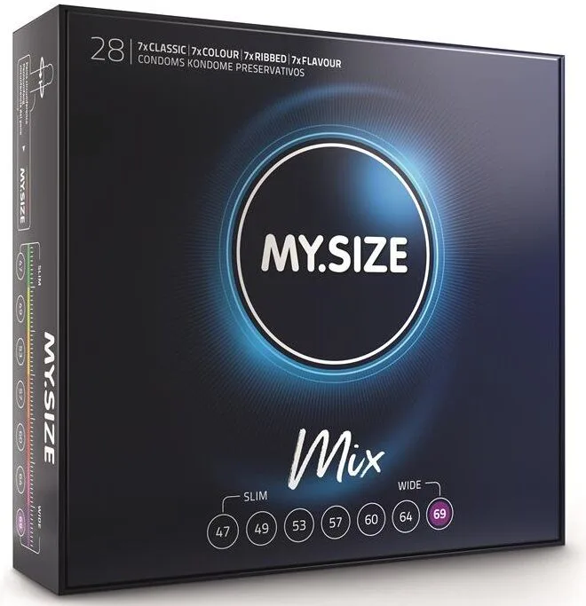 My Size - Mix Condoms 69 mm | Variety Pack of 28 Units