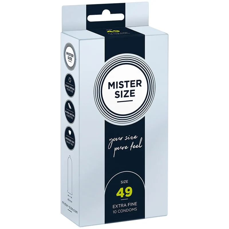 Mister Size - Precision-Fit Kondom 49 mm Nominalbredd - Storlek S (10 st)