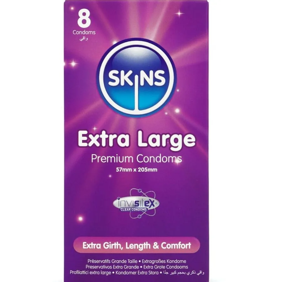 Skins Extra Large Premium Condoms – Pack of 8