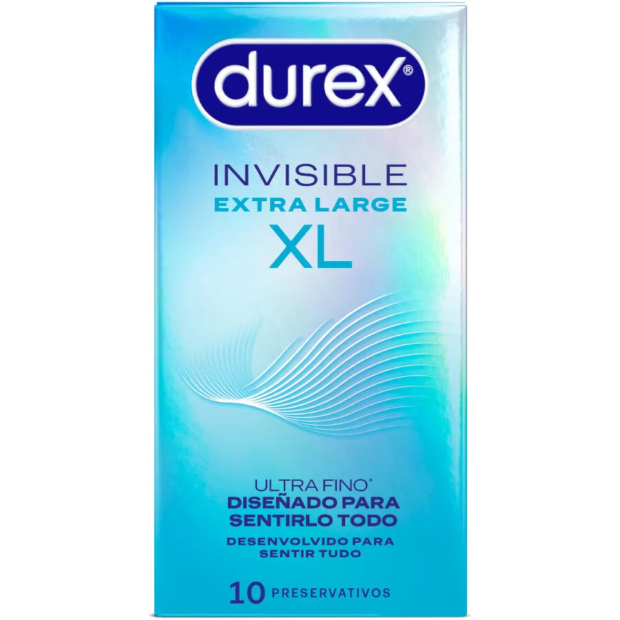 Durex Invisible XL Ultra-Thin Condoms – 10 Pack