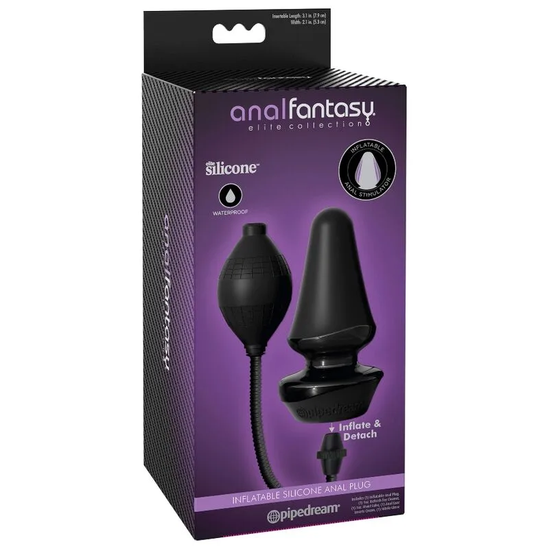 Anal Fantasy Elite Collection – Inflatable Silicone Anal Plug with Hands-Free Design