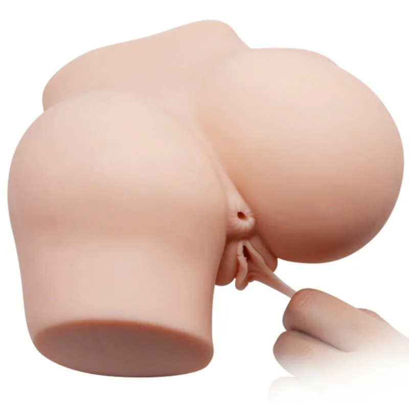 Crazy Bull - Realistisk Rumpa-Masturbator med Dubbel Ingång för Vaginal och Anal Stimulering samt Vibration