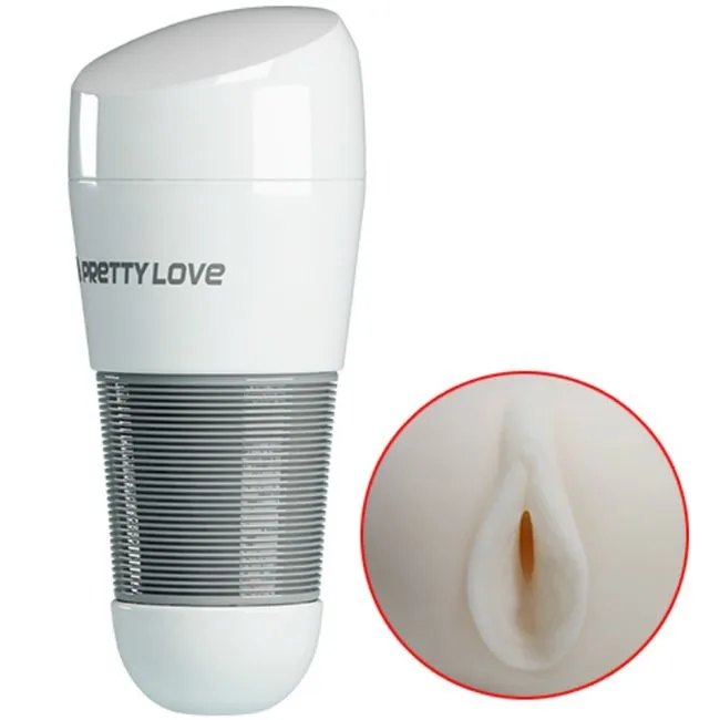 Pretty Love - Kitty White Realistic Vaginal Stroker Masturbator