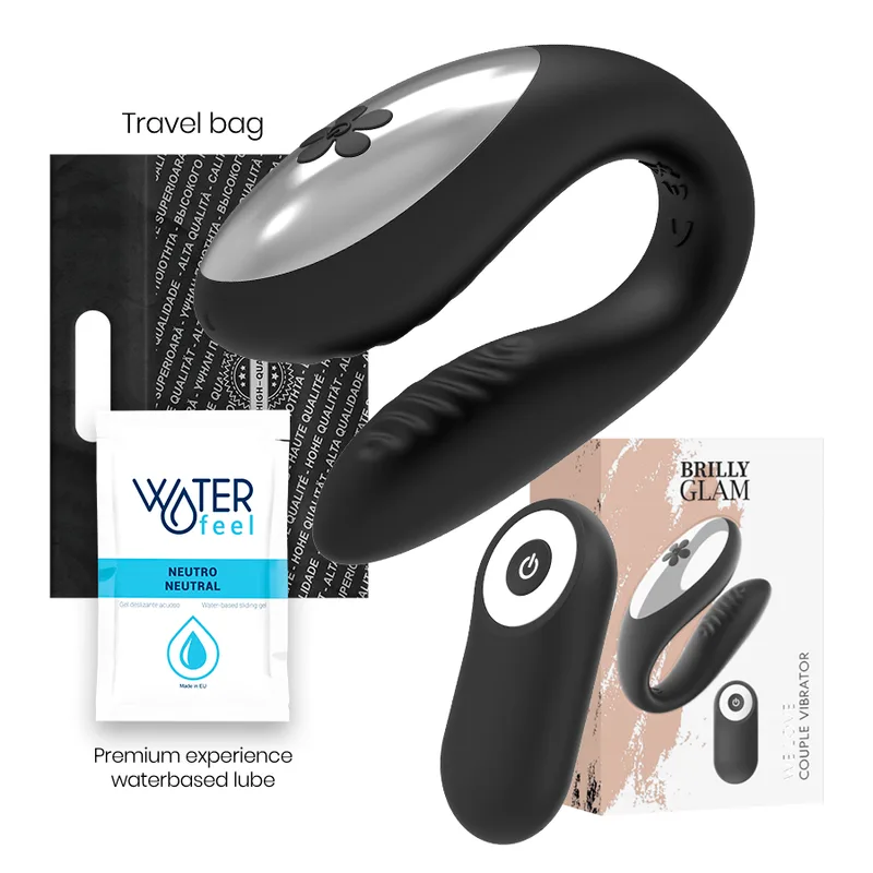 Brilly Glam - We Love for Partners Svart Fjärrkontroll Parsvibrator