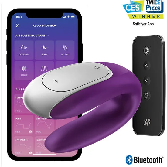 Satisfyer Double Fun Partnervibrator – Lila
