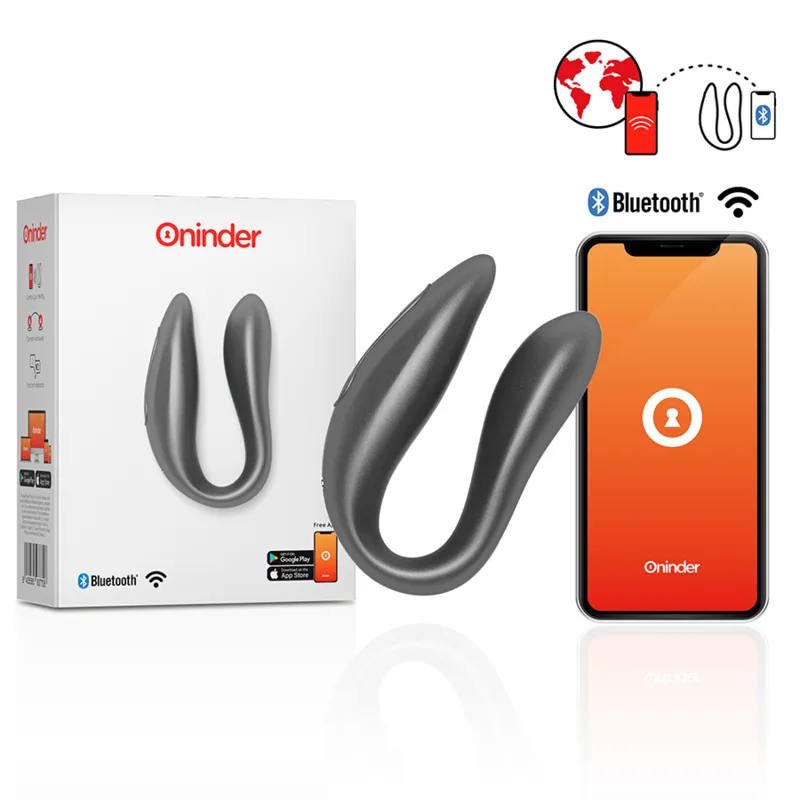 Oninder Lisboa Black G-Spot & Klitorisstimulator – Gratis Appkontroll