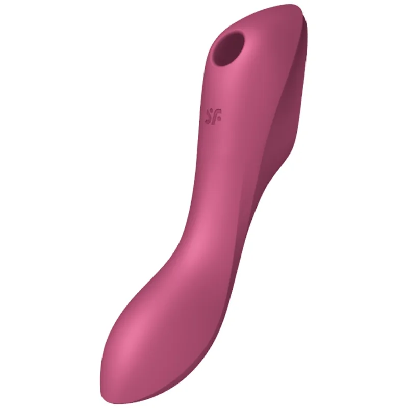 Satisfyer Curvy Trinity 3 Air Pulse Klitoris- & G-punktsvibrator - Röd