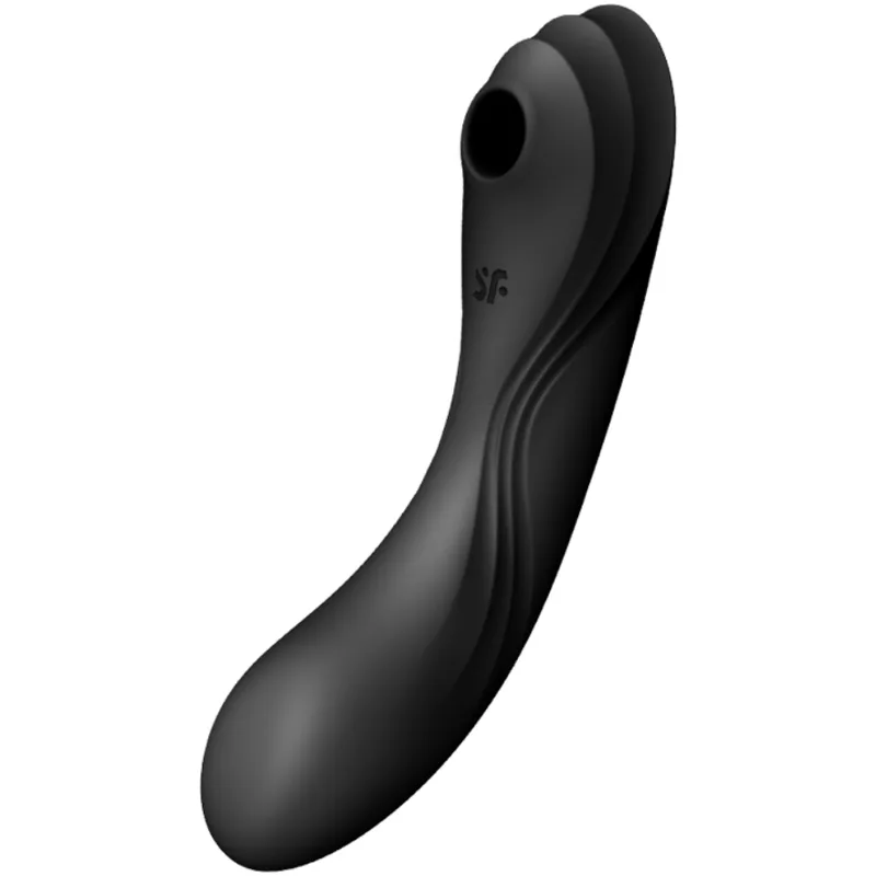 Satisfyer Curvy Trinity 4 Lufttryck & Vibrationsstimulator - Svart