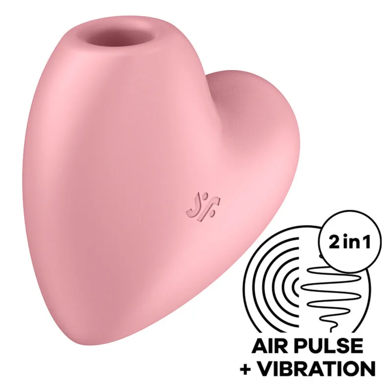 Satisfyer Cutie Heart Air Pulse Stimulator & Vibrator - Rosa