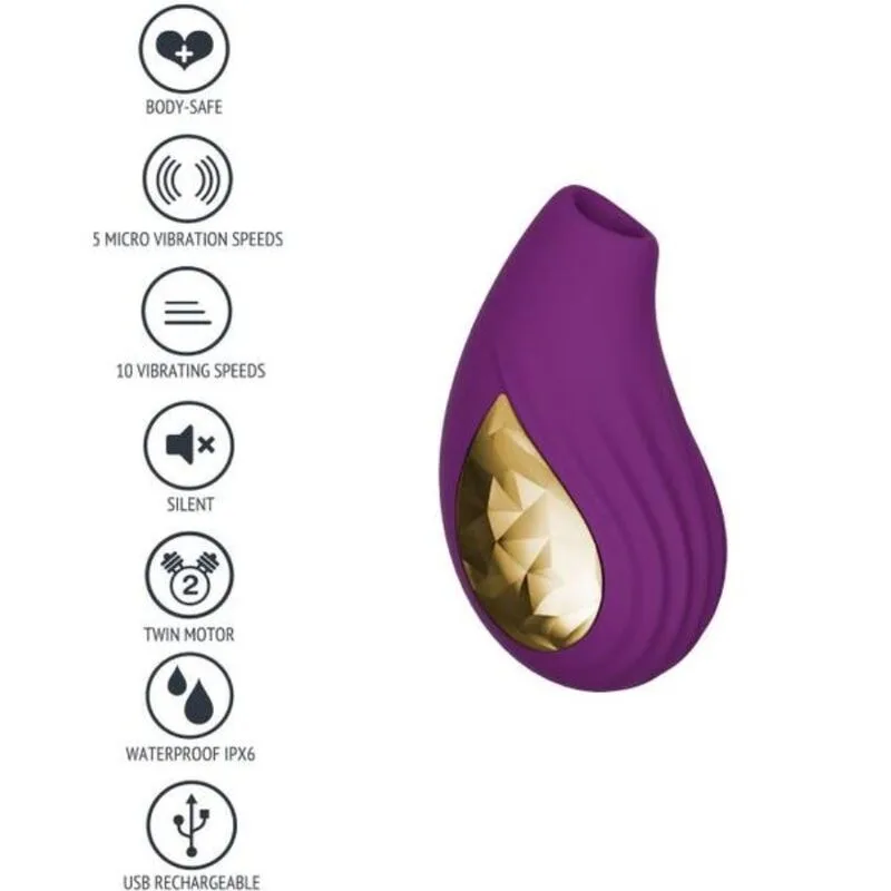 Xocoon - Divine Love Dual-Function Clitoral & Vulva Stimulator - Purple