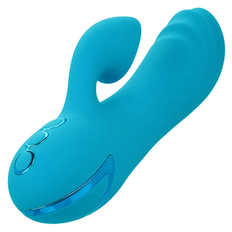 Calexotics California Dreaming Sunset Beach Seducer Dubbelvibrator & Klitorisstimulator - 10 Funktioner - Blå