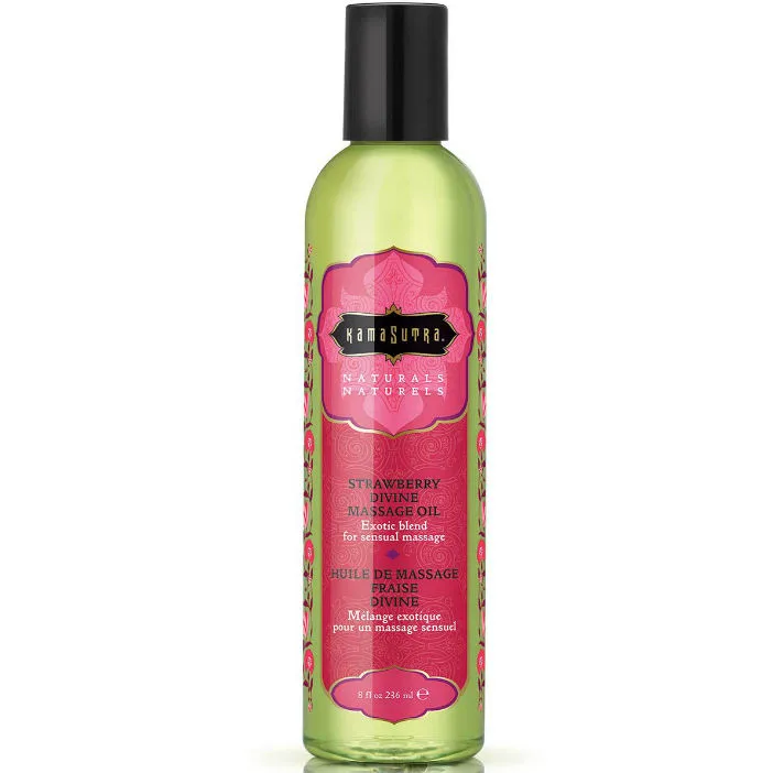 Kamasutra Naturals Divine Strawberry Sensuell Massageolja 236ml