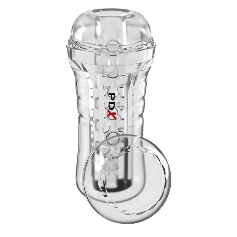 PDX Elite Viewtube Plus See-Thru EZ-Grip Transparent Stroker
