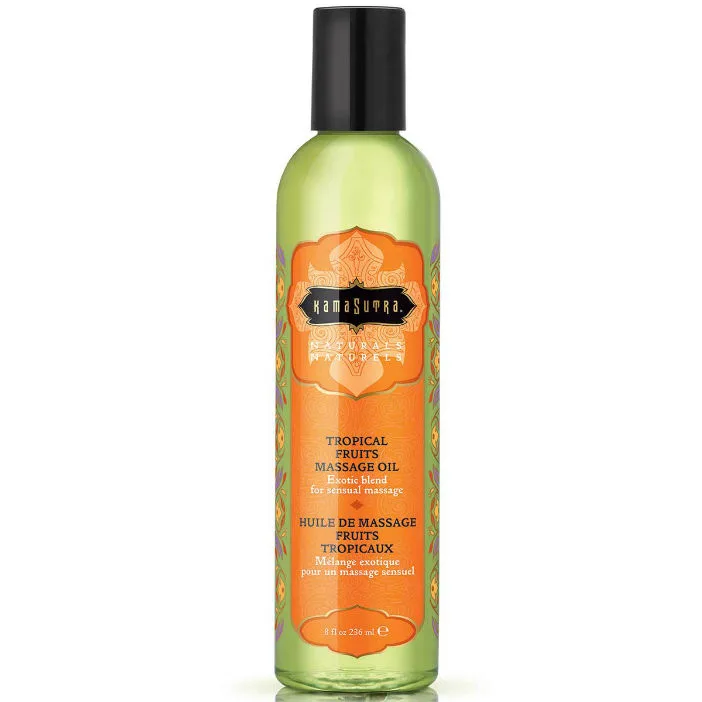 Kamasutra Naturals Sensuell Massageolja – Tropiska Frukter, 236ml