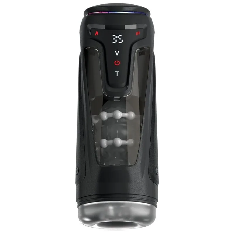 PDX Elite - Moto-Bator Pro Automatisk Stötande, Vibrerande & Värmande Manlig Stroker Masturbator