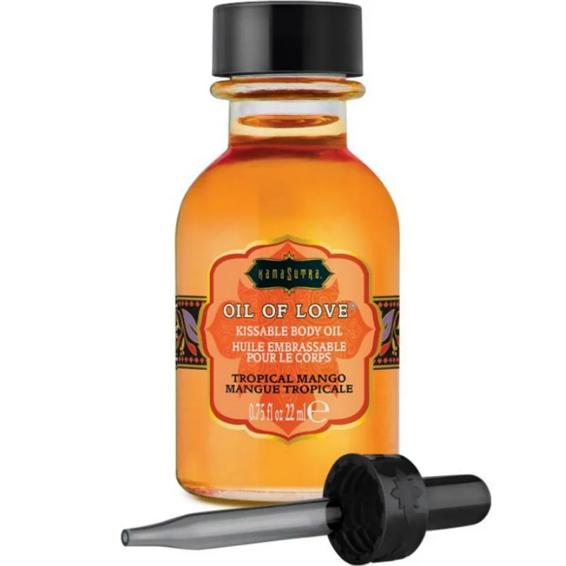 Kamasutra Oil of Love – Embrassbar Värmande Olja – Tropical Mango 22 ml