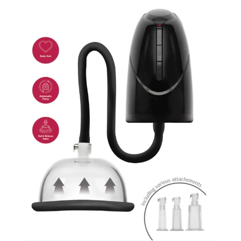 She.e.o Automatisk Vakuumpump för Stimulering av Vulva, Vagina och Klitoris - Svart