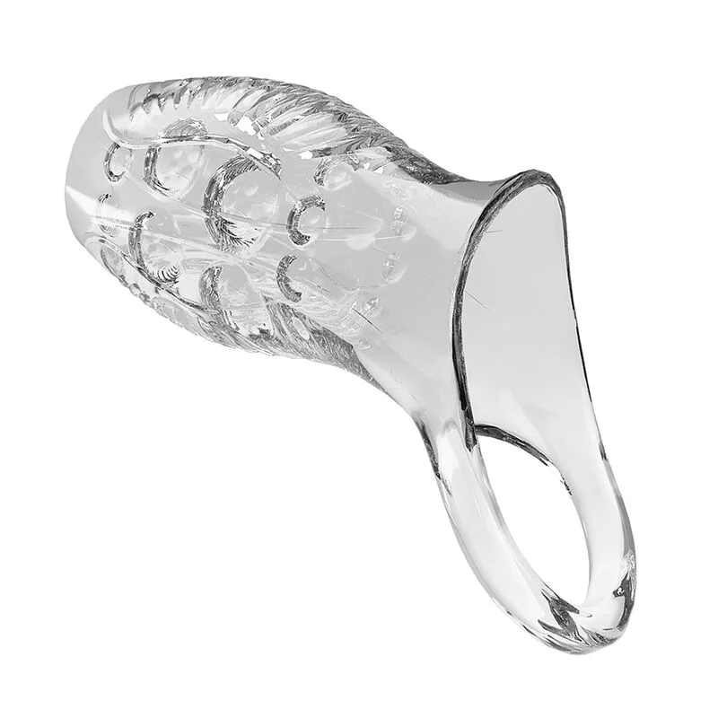 Pretty Love - Geraldine Thickening Textured Transparent Penis Sleeve Extension
