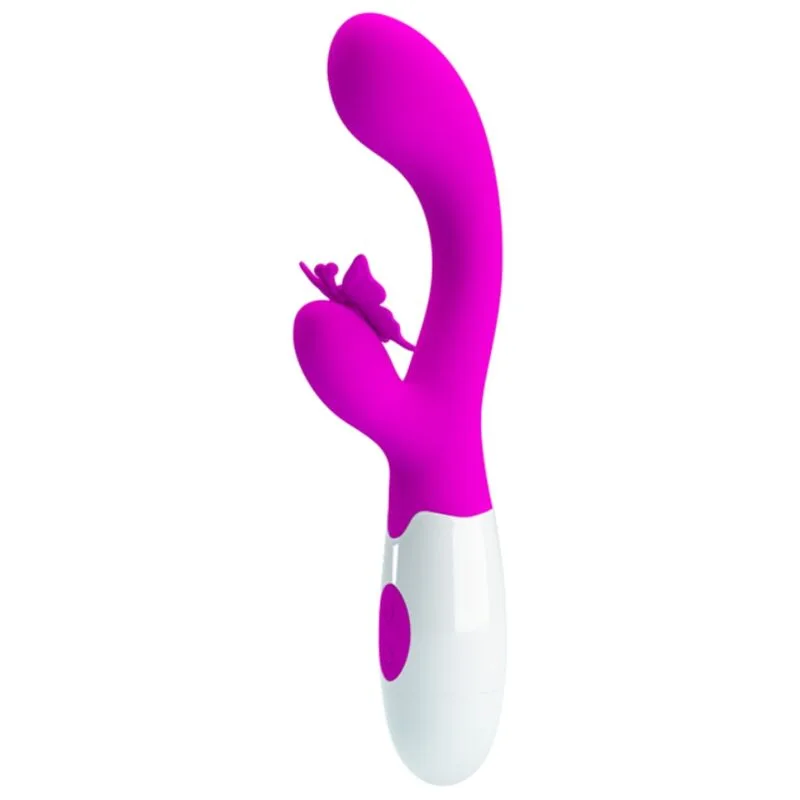 Pretty Love Butterfly Kiss 30-Function Rabbit Vibrator in Purple