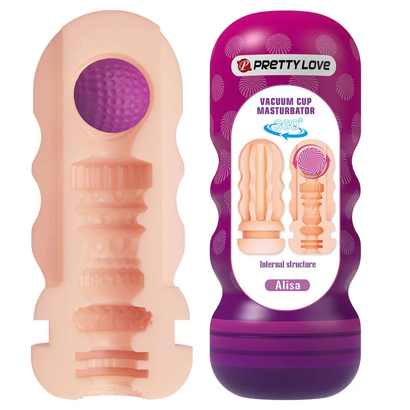 Pretty Love - Realistic Vaginal Masturbator with Suction Cup and Internal Stimulation Textures
