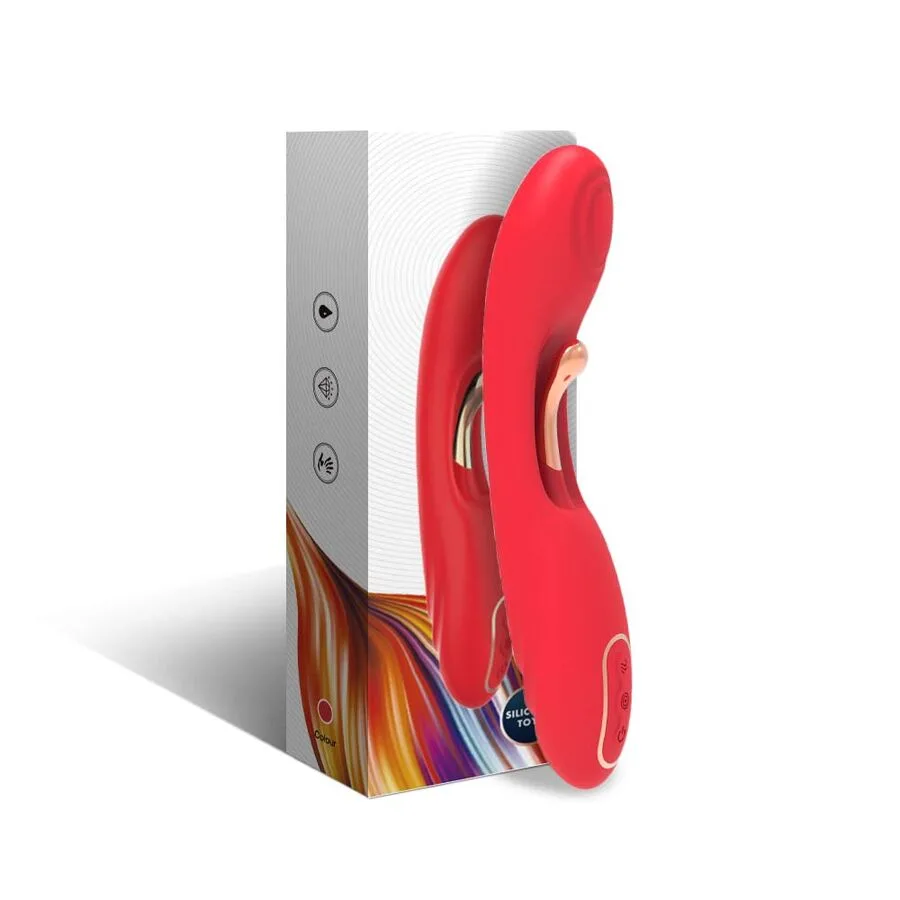Armony - Dual Stimulation Vibrator with Oscillating Tongue | Red