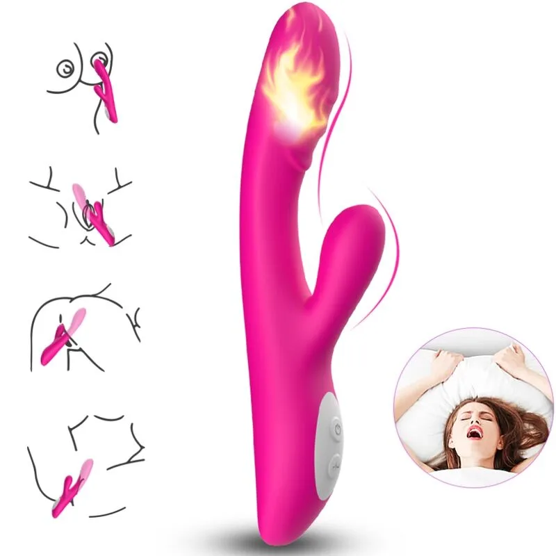 Armony Spark Dual Stimulation Vibrator with Heat Effect – Fuchsia
