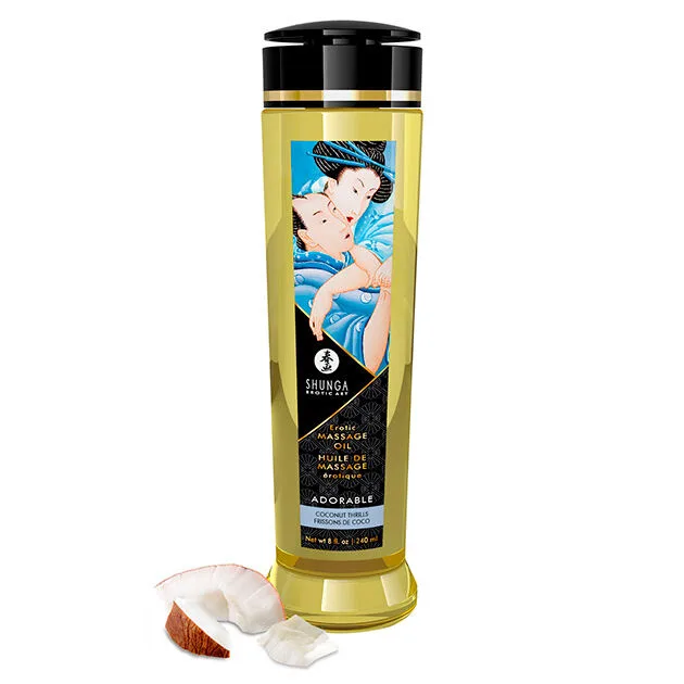 Shunga Adorable Erotisk Massageolja – Coconut Emotions – 240 ml