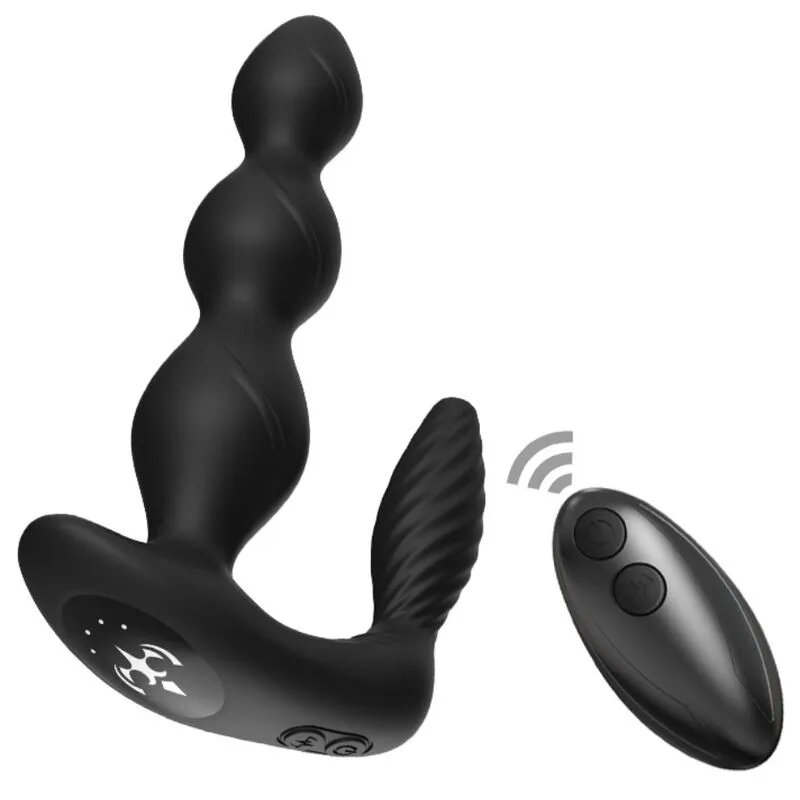Armony Manfun Dual Vibrator & Anal Plug with Remote Control – Black