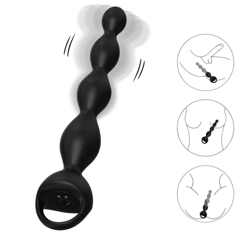 Armony Dual-Stimulation Finger Vibrator with Anal Plug – Black