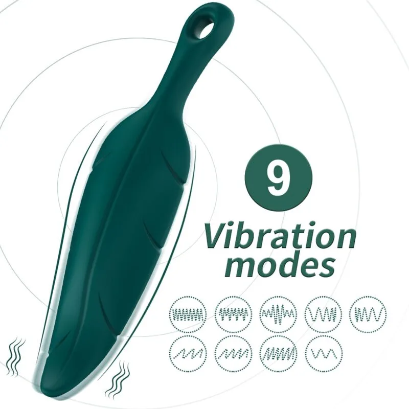 Armony – Detachable Leaf-Shaped Stimulator & Vibrating Bullet | Leaf Green